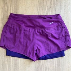 Nike dri-fit running shorts with leggings